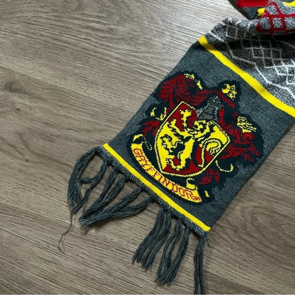 Harry Potter Adult Size Gryffindor Double Sided Scarf Harry Potter World Fringe